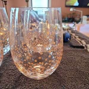 Hand painted wine glasses